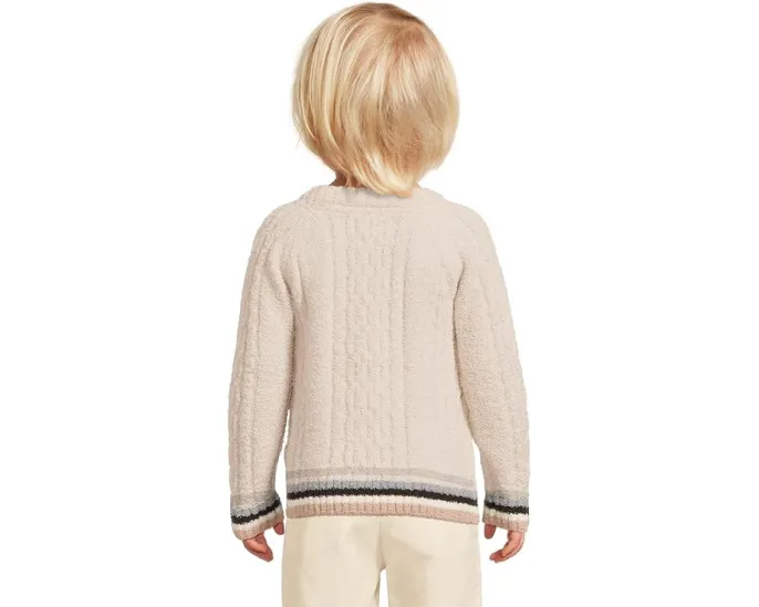 Детский свитер Barefoot Dreams CozyChic Sporty Rib Cable с рельефным узором
