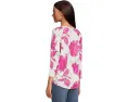 Футболка Tommy Bahama Ashby Isles Gilded Petals с трехчетвертными рукавами и принтом