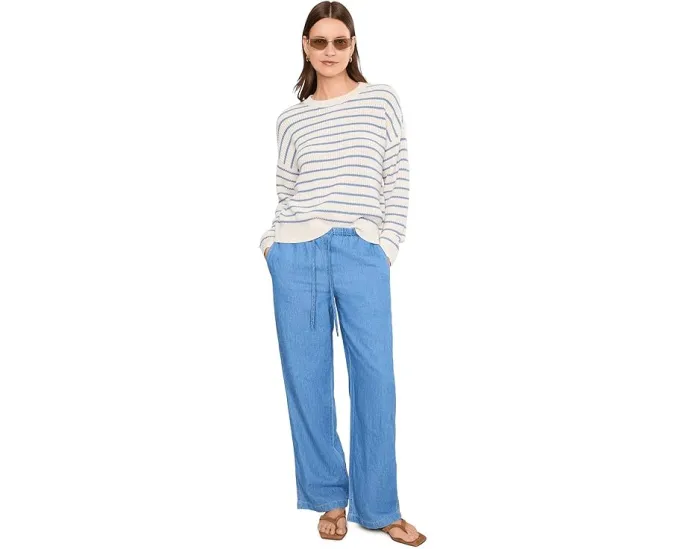Свитер Coastal Cotton с круглым вырезом Eberjey