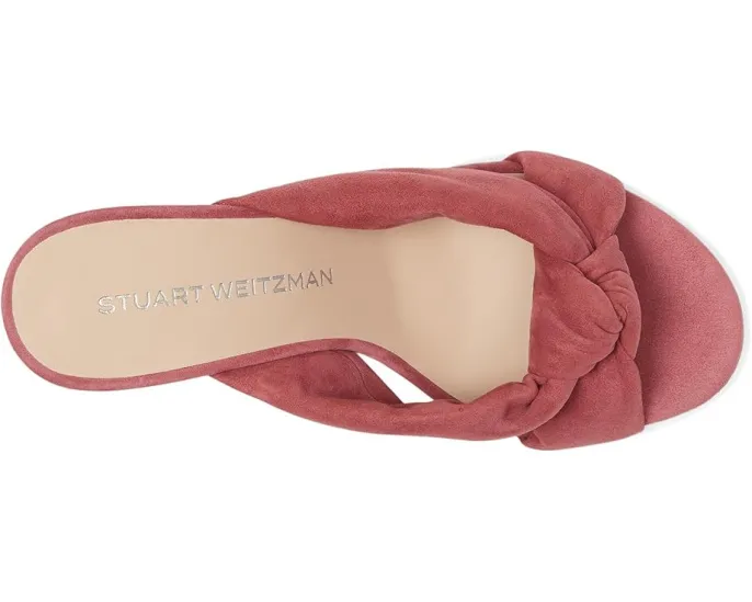 Босоножки Soplaya Slide 75 Stuart Weitzman на шпильке с узлом