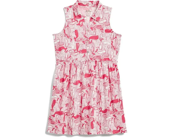 Платье Mini Arley от Lilly Pulitzer с носков воротником и пышной юбкой