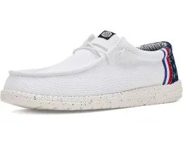 Кроссовки Hey Dude Wally Americana с хлопковым верхом и эластичными шнурками