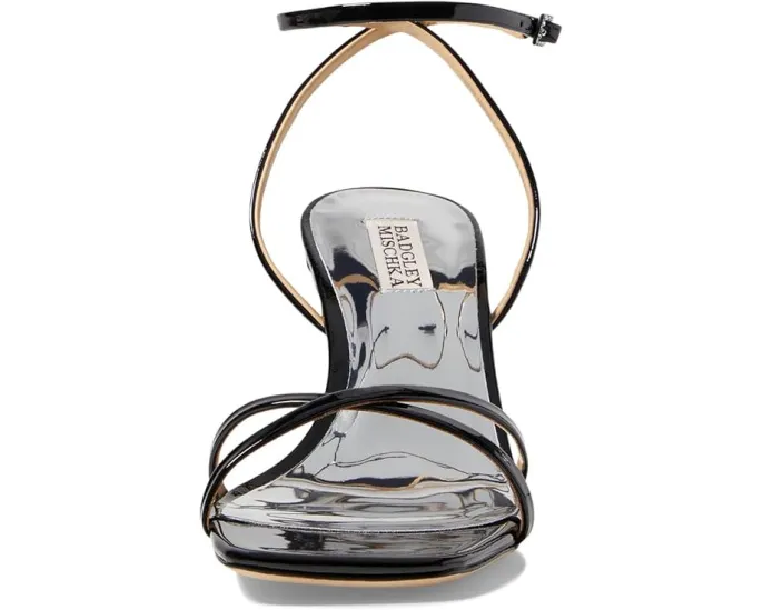 Босоножки Badgley Mischka Callie на шпильке с перекрестными ремешками и жемчужным декором