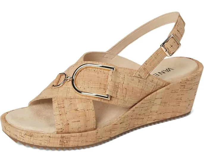 Vaneli Cadesh сандалии на танкетке из пробки с открытым мыском