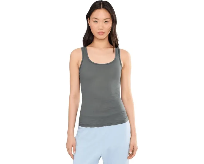 Майка Hanro Ultralight Tank с U-образным вырезом из мерсеризованного хлопка
