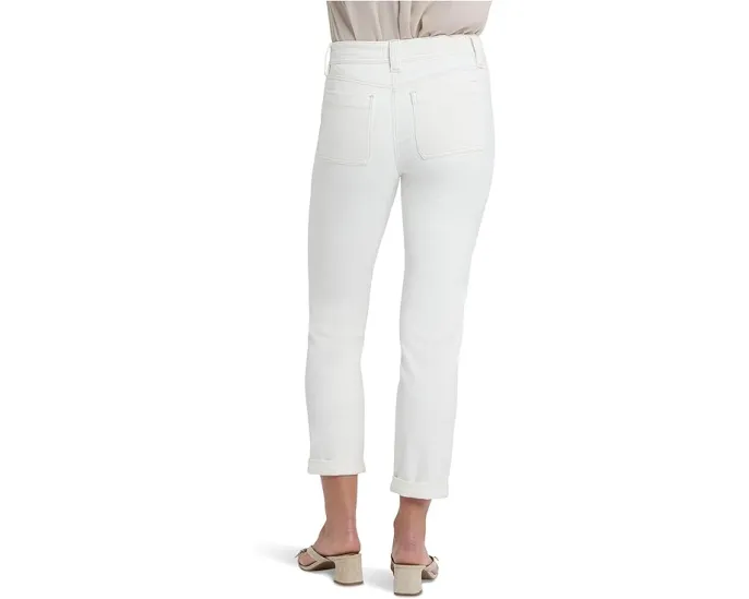 NYDJ Джинсы Margot Girlfriend в стиле расслабленного кроя Vintage White