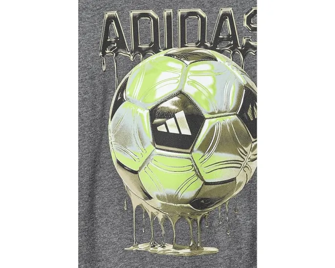 Футболка adidas Kids Soccer Drip Heather из мягкой смесовой ткани
