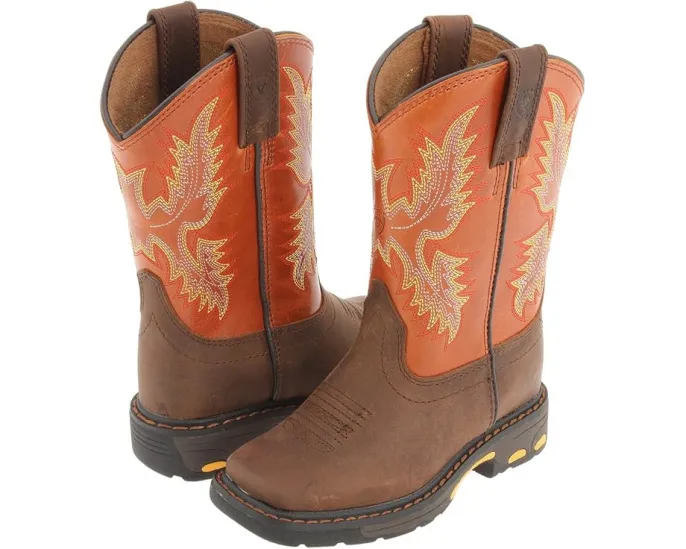 Детские рабочие ботинки Workhog Wide Square Toe с квадратным носком Ariat Kids