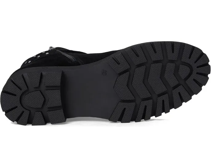 Ботильоны Kelson из мягкого нубука с меховой подкладкой и пряжкой