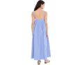 Платье макси Faherty Coastal Poplin Emmy в полоску из органического хлопка