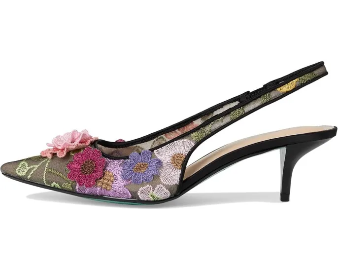 Босоножки Blue by Betsey Johnson Dian на шпильке с цветочным принтом и котячьим каблуком
