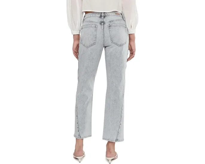 Прямые джинсы Liverpool Los Angeles Kennedy 71 см с декоративными строчками и разрезом