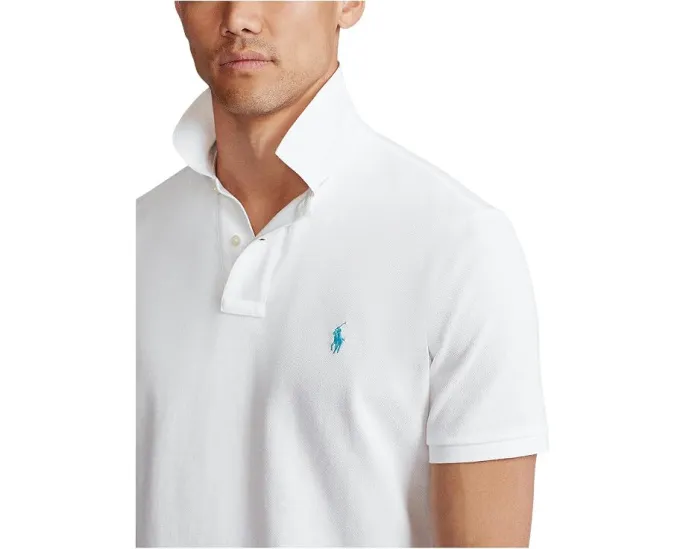 Классическая поло Polo Ralph Lauren из сетчатой ткани с вышитым логотипом
