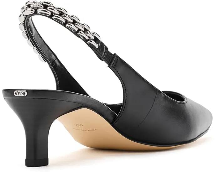 MICHAEL Michael Kors туфли Marcia Kitten Sling Pumps с цепочкой на шпильке
