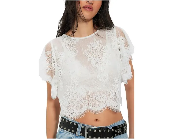 Кружевной топ Free People Lunar Ash Lace