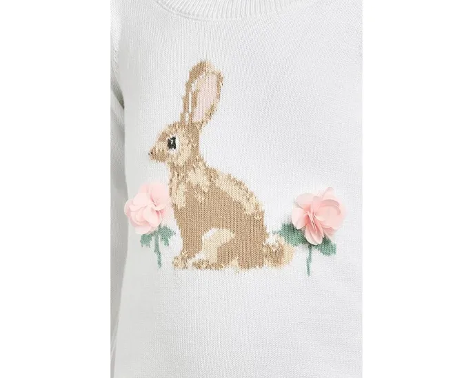 Детский свитер с интарсией в виде кролика Janie and Jack для малышей