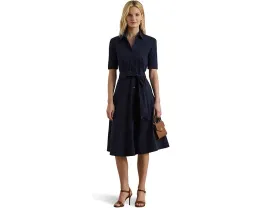 Платье-рубашка Lauren Ralph Lauren с поясом из хлопковой смеси