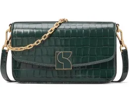 Средняя кожаная сумка через плечо Kate Spade New York Dakota Croc Embossed