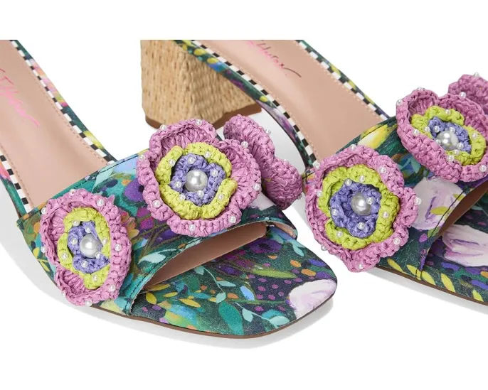 Blue by Betsey Johnson сандалии Dietrich с цветочным декором на квадратном каблуке