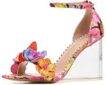 Blue by Betsey Johnson Сандалии Santino с 3D цветами и люцитовым каблуком