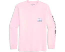 Футболка Vineyard Vines с длинным рукавом и принтом спортивной рыбалки