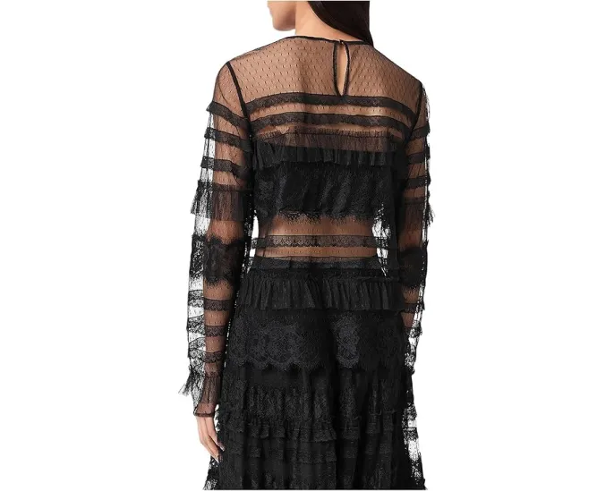 Топ Arlea Tulle от AllSaints с кружевной отделкой