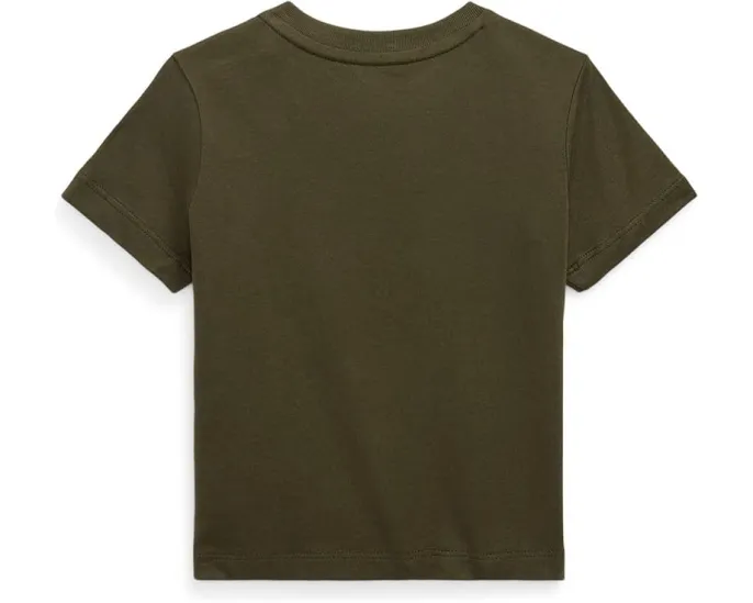 Футболка Polo Ralph Lauren из хлопкового джерси с круглым вырезом для младенцев