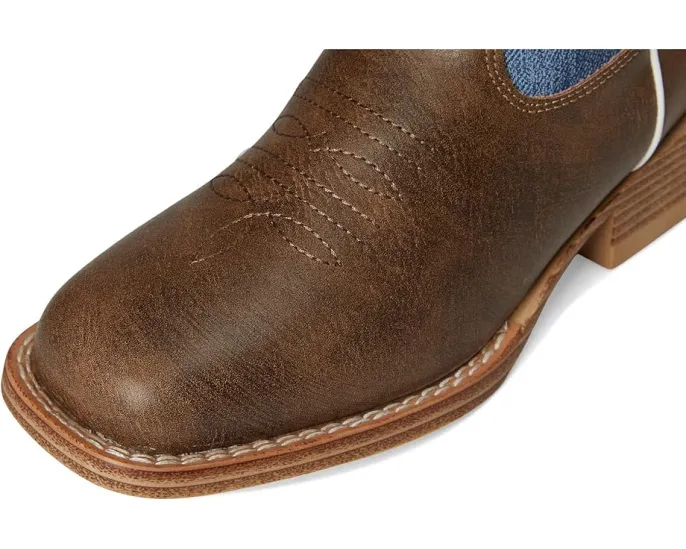 Сапоги Willow с джинсовым голенищем и перьевым швом от Roper Kids