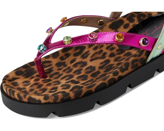 Сандалии Conley от Blue by Betsey Johnson с платформой и леопардовым принтом на подошве