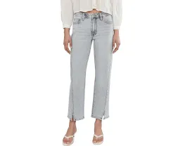 Прямые джинсы Liverpool Los Angeles Kennedy 71 см с декоративными строчками и разрезом