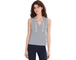 Lilla P Безрукавный топ с воротником и шнуровкой из плотного хлопкового джерси