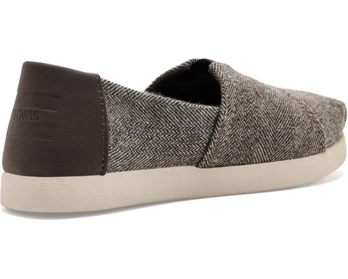 TOMS Alpargata для малышей с квадратным носком темно-коричневый