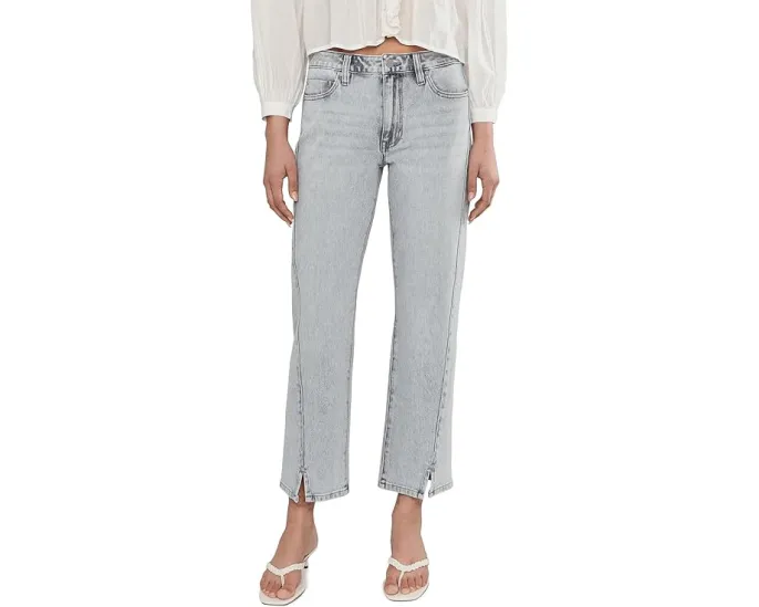 Прямые джинсы Liverpool Los Angeles Kennedy 71 см с декоративными строчками и разрезом