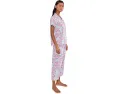 Short Sleeve Notch Collar Cropped Pants PJ Set