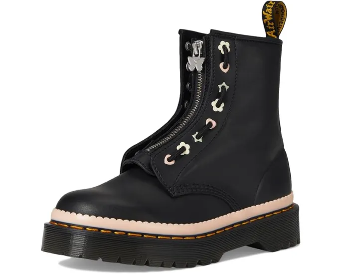 Ботинки 1460 Pascal Bex Front Zip от Dr. Martens с цветочным принтом и молнией спереди