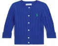 Детский кардиган Mini-Cable из хлопка с жаккардовым узором Polo Ralph Lauren