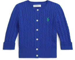Детский кардиган Mini-Cable из хлопка с жаккардовым узором Polo Ralph Lauren