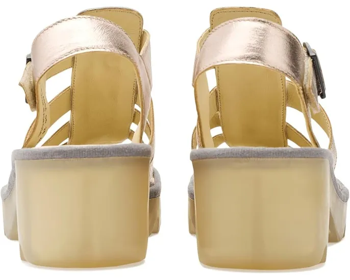 Сандалии FLY LONDON Terf614fly на квадратном каблуке с пряжкой и стелькой из пены