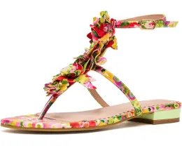 Босоножки Kenedy с цветочными аппликациями и ремешком от Blue by Betsey Johnson