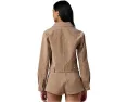 Косуха Blank NYC Latte Frappe из натуральной замши с молниями