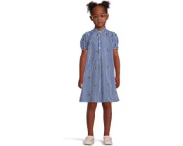 Платье Polo Bear из полосатого хлопкового поплина для малышей и младших детей