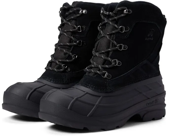 Зимние ботинки Kamik Fargo 2 с водонепроницаемой кожей и удобной стелькой