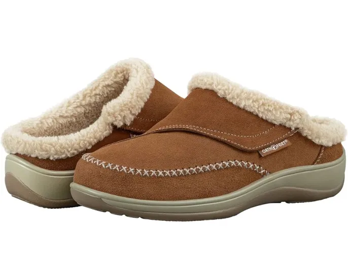 Тапочки Orthofeet Charlotte с ортопедическими стельками и регулируемым ремешком