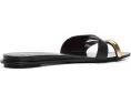 Сандалии Tory Burch Romy Slides на плоской подошве из кожи