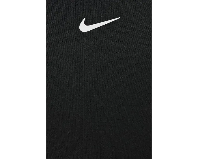 Кроп топ Nike Swim Solid с принтом Swoosh и полной подкладкой