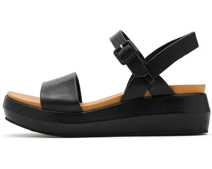 Kork-Ease сандалии Hallie на платформе с итальянской кожей и регулируемой пряжкой