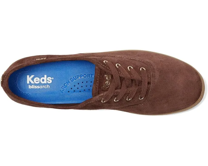 Keds Champion Luxe кроссовки на шнуровке из мягкой замши