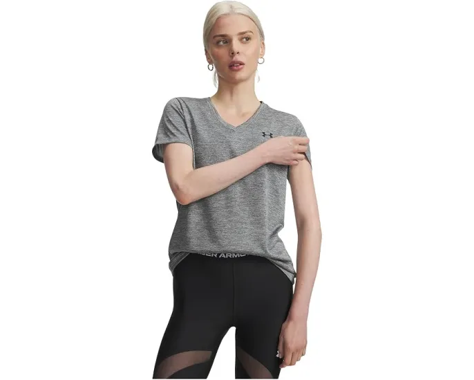 Under Armour футболка Tech Short Sleeve V-Neck Twist с V-образным вырезом и короткими рукавами