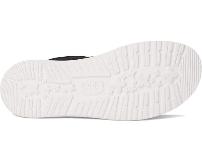 Кроссовки Hey Dude Wally Summer Linen с кожаными кисточками и круглым носком