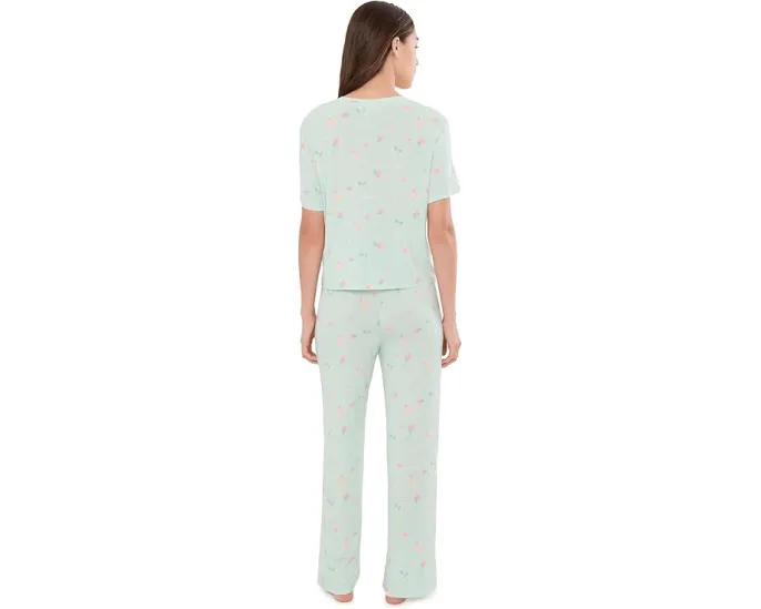 Комплект футболки и брюк All American Tee Pants Set HONEYDEW с листовым принтом
